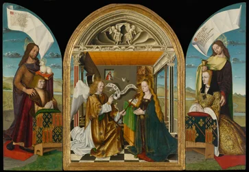 Die Verkündigung mit Heiligen und Stiftern, genannt Das Latour d